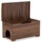 Baxton Studio Mariam ModernWalnut Brown Finished Wood Cat Litter Box Cover House 194-11764-ZORO - alternate 2